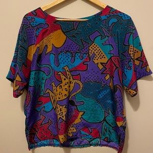 VINTAGE ABSTRACT BOXY SHIRT